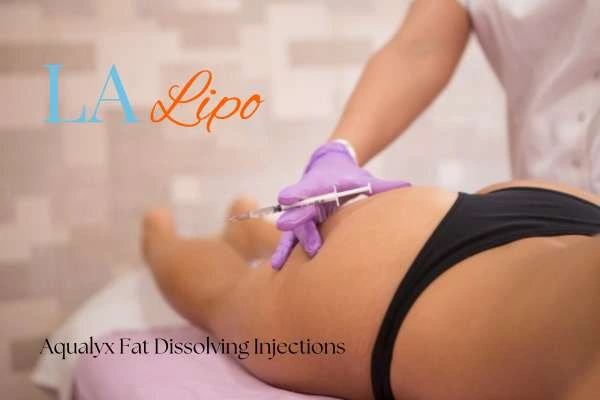 Woman having fat dissolving injections Beccles on thighs