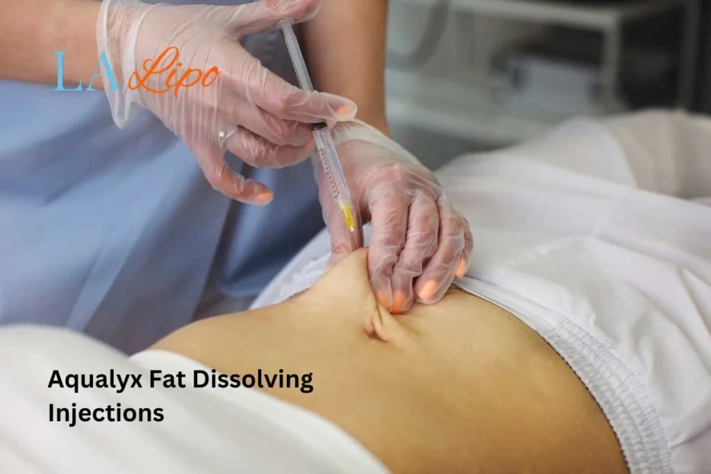 woman having fat dissolving injections Beccles in the stomach